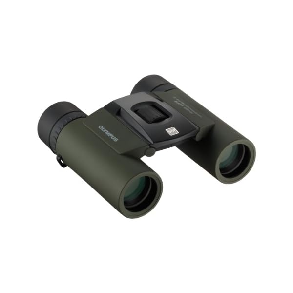 Olympus 8x25 WP II Fernglass (Wasserdicht, Beschlagsfrei, Staubschutz, 10-fache Vergrößerung), geeignet für Outdoor-Einsätze, grün