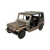 TreasureGurus, LLC 1:48 Scale O Gauge Train Accessory Military Army Jeep Die Cast Pencil Sharpener