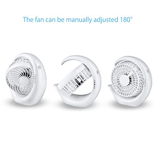 【2019 Upgrade】USB Fan, Rechargeable Personal Mini USB Cooling Fan for Outdoor Travel Home