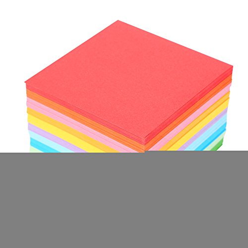 520pcs Origami Paper Square Folding Double Sided Printed with 10 Different Colors 7x7 cm