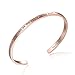 Solocute Mothers Day Rose Gold Bangle Bracelet Engraved The Story Of Friendship Is Written On The Pages Of The Heart. I Am a Better Me Because Of You Inspirational Jewelry, Womens Cuff Bracelets