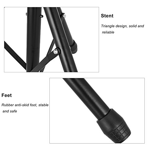 Drum Soft Padded Throne Seat Stool Stand Drummers Drumming Adjustable Chair (Black)