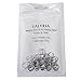 VALYRIA 500pcs Silver Tone Stainless Steel Open Jump Ring Conectors for Jewelry Making,10mmx1mm