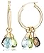 Amazon Collection 10k Yellow Gold 3-Piece Briolette Gold Hoop Earrings