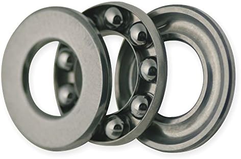 Dynaroll Thrust Ball Bearing, Grooved, 52100 Chrome Steel, Metric