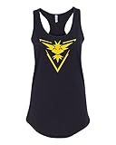 Pokemon Go Gym Team Instinct Yellow Womens Racerback Tank Top
