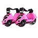 Webetop Kids Lighted Heel Skate Rollers Adjustable Two Wheels Skate Shoes Scooters,One Size Fits Most,60KG Weight Limited,With Portable Bag and Mini Wrench for Adjusting Size,Pink