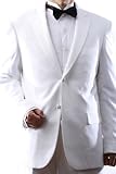 Men's Single Breasted Two Button White Tuxedo