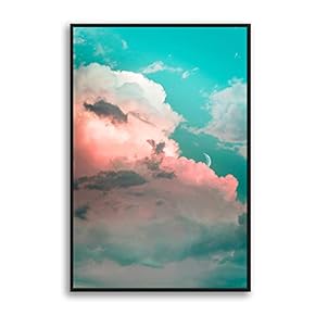 Framed Clouds and Colors Home Artwork for Living Room Bedroom