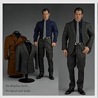 HHFC Figure Accessories 1/6 Figure Pinstripe Suit Clothes 1:6 Figure Windbreaker Suit 12" Action Figure Clothing Set