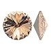 SWAROVSKI Crystal, 1122 Rivoli Fancy Stones 14mm, 2 Pieces, Silk Foiled
