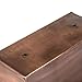 H Potter Rectangular Planter with Antique Copper Finish Indoor Outdoor Garden Pot and Plant Window Box for Succulent Flowers Dimensions 12 x 6 x 6 Inches Gar554