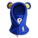 Boys Girls Winter Warm Windproof Balaclava Hat Ski Riding Face Mask Fleece Neck Warmer (Blue)