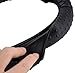 Sulida Steering Wheel Cover Auto Car Silicone Great Grip Anti-Slip Steering Cover for Diameter 36-38cm/13-15inch (black2)
