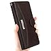 Leather Wallet Phone Case for Samsung Galaxy J7 2018, LOKAKA Folding Flip Cases Protective Cover Strong Magnetic Closure with Card Slots Kickstand -Brown