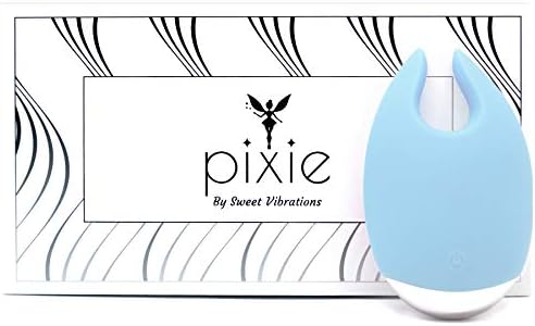 Sweet Vibes Pixie Sky Blue Mini Vibrator with 10 Powerful Settings, Waterproof and Rechargeable, Small Vibrator, Clitoral Stimulator for Women, Couples and Non-Binary, Quiet, Discrete Satisfyer