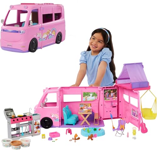 ​Barbie Dream Camper Playset, featuring Camping Accessories