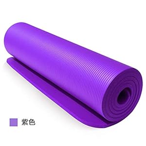 JINMENHUO Yoga Mat Carpets Towel 1830 * 610 * 10mm NBR Yoga Gym Mattress Exercise Balance Accupressure Massage Fitness Play Mat bag,Purple