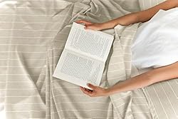 Striped Bed Sheets - Beige Sheets - Tan Striped