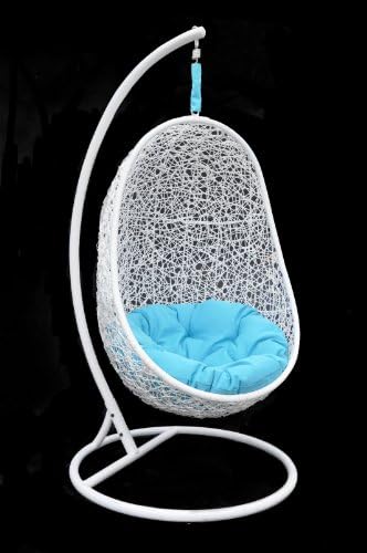 Belina – Synthetic Wicker Porch Swing Chair – Great Hammocks - Model – Y9037WHT