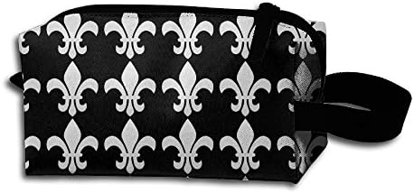 Fleur De Lis Travel Cosmetic Bag Portable Organizer Multifuncition Handbag