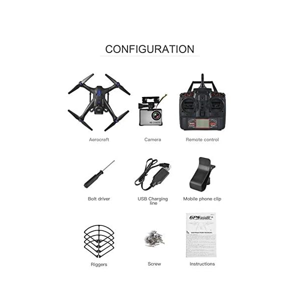 WSJ X183S 5G 6Achs Drone Quadrocopter, Oldeagle 5G 1080P WiFi FPV Kamera GPS Drohne LED Follow Me Large Quadrocopter… – Bild 6