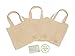 Eco-Friendly, Reusable, Sustainable Natural Canvas Tote (3 Pack)