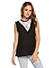 Zeagoo Women Chiffon Lace Sleeveless Shirt Blouse Elegant Tank Tops