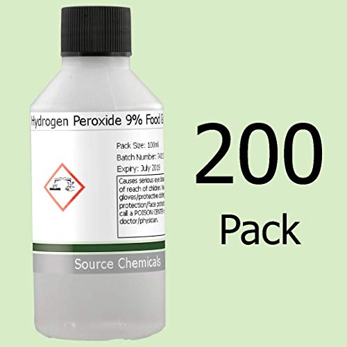 Hydrogen Peroxide 9% Food Grade 200 x 100ml Including Delivery