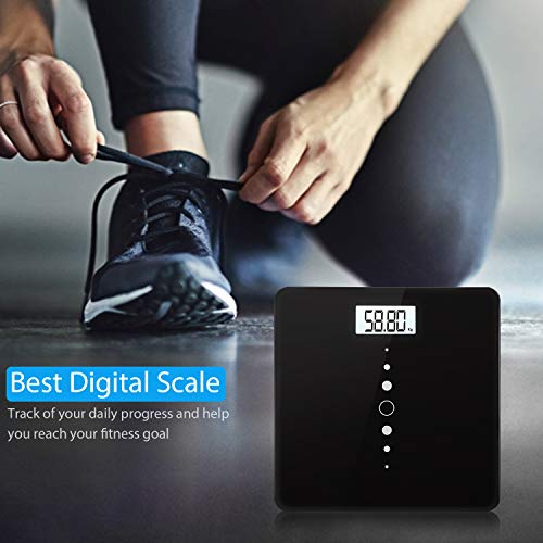 Digital Body Weight Bathroom Scale with Step-On Technology, Backlight Display, High Precision Measurements, 440Ibs/31st/200kg Capacity