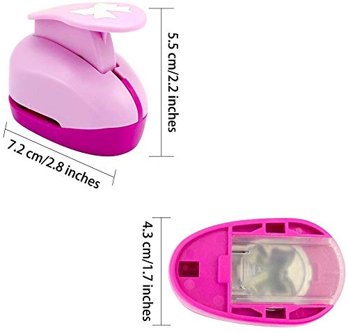 BeGrit Paper Punches Set Pugni Artigianato Decorativo frese per Biglietti creazione Scrapbook DIY Christmas Festival Fiore di ciliegio