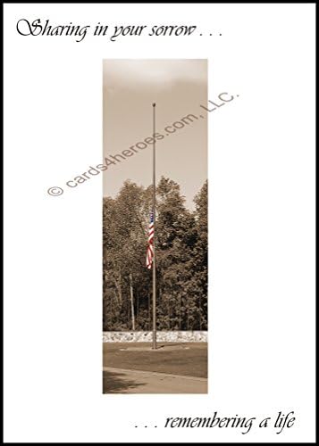 Sharing in Sorrow - Military Sympathy Greeting Cards (Set of 12)