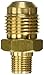 Orifice Connector Brass, 3/8 Inch Flare M x 1/8 Inch MNPT, 2 Count