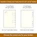 A5 6-Ring Binder/Planner Refill Paper (Pack of 3, 300 Sheets) for Filofax, 6 Hole, Dot Grid Pages