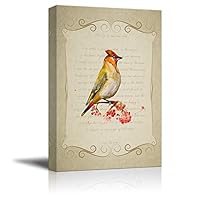 Canvas Wall Art Feather and Animals Canvas Prints Home Artwork Decoration for Living Room,Bedroom - 12x18 inches