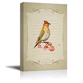 Feather and Animals Home Artwork for Living Room Bedroom