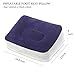 Travel Foot Rest Pillow - Leg Up Footrest for Travel Office & Home Leg Up Footrest Recliner Relax Cushion, Blue