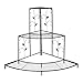 Black Floral Design Metal Step Style 3 Tier Corner Shelf Flower Pots, Planters Display Stand / Shoe Rack