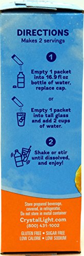 CRYSTAL LIGHT ON THE GO CITRUS WITH CAFFEINE DRINK MIX, 10-PACKET BOX
