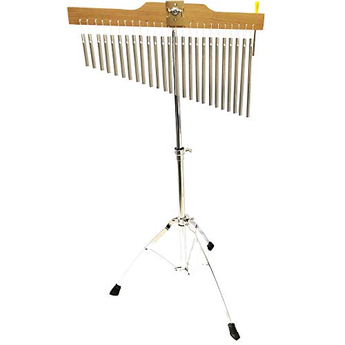 Luvay 25-Bar Chimes Percussion Instruments with Mounting Stand and Stick (Renewed)