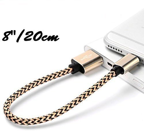 SVACT Micro USB Power Bank Cable Flexible Strong Charging and Sync Data Cable for Android and Window Phone-Gold