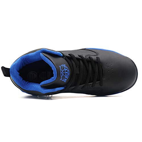 Beita Girls Basketball Shoes Boys High Tops Sneakers Athletic Trainers Shoes for Big Kids, Children, Teens, Boys, Professional Anti-Skid & Durable for Indoors & Outdoors BlackBlue