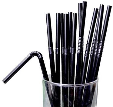 Amit Marketing Black eco friendly Color Drinking Pipe Pack Of 100 PC