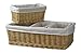 Vintiquewise(TM) Willow Baskets with Fabric Lining, Set of 4