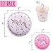 TRENDY BRANDY Unicorn Birthday Party Supplies Set - Pink Tableware Pack Includes Disposable Paper Plates, 9 Oz Cups, Straws, Napkin and Bunting Banner - Serves 12 Guests for Girls