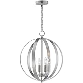 Maxim Provident-Four Light Pendant-16 Inches Wide by 19 inches high-Satin Nickel Finish -Traditional Installation