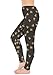 CowCow Womens Dark Gray Pattern of The Bee On Honeycombs Leggings, Dark Gray - L