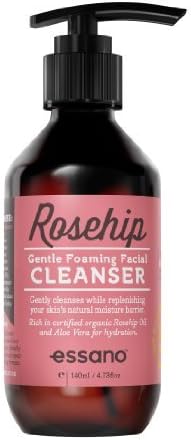 Rosehip By Essano Gentle Foaming Facial Cleanser 140ml (4.7 oz) by Rosehip by Essano