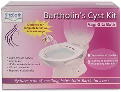 Amazon Com Bartholin Cyst Sitz Bath Kit Reduces Pain And Swelling Helps Drain Bartholin Cyst All Natural Home Remedy For Vulvar Cyst And Abscess Health Personal Care