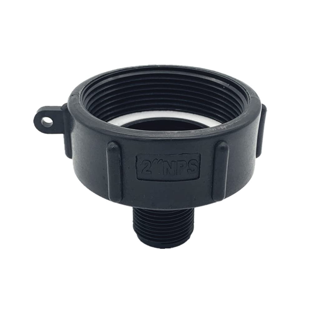 3/4" IBC Tank Adapter, Water Tank Valve Tap Male Thread Connector, Plastic S60X6 IBC Hose Fittings Replacement for Home Garden